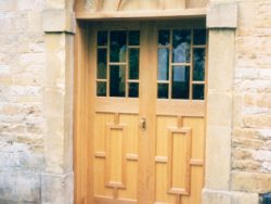 Oak church doors