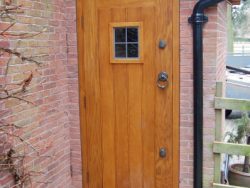 Oak boarded door