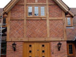 Oak vestibule doors
