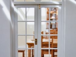 Painted fanlight doors