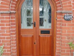 Semi Circular mahogany Doors