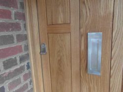 contemporary oak door
