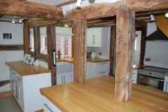 Ash and painted kitchen