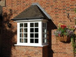 Georgian paned bay window