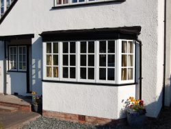 Hardwood bay window