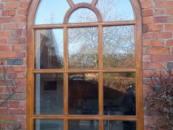 Oak Semi circular Window.