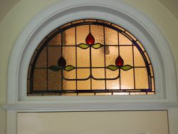 Semi circular leaded light