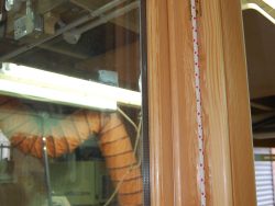 Detail of box sash