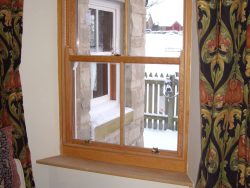 Douglas fir sash window