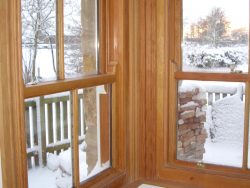 Douglas fir sash window